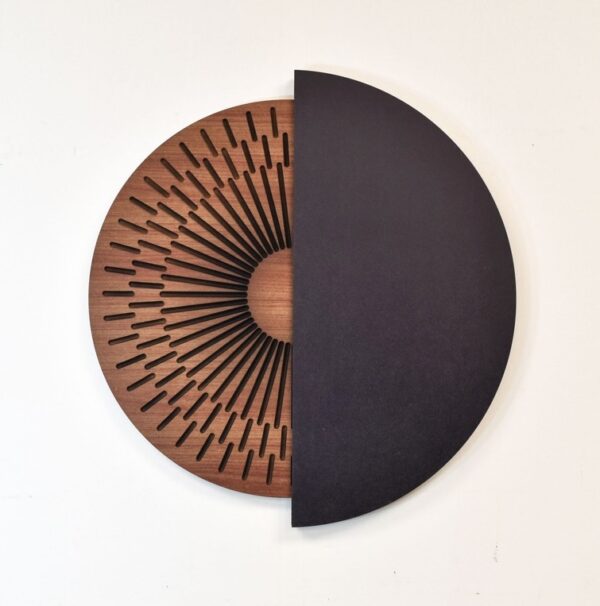 Moon Abstract Wood Wall Art Sculpture